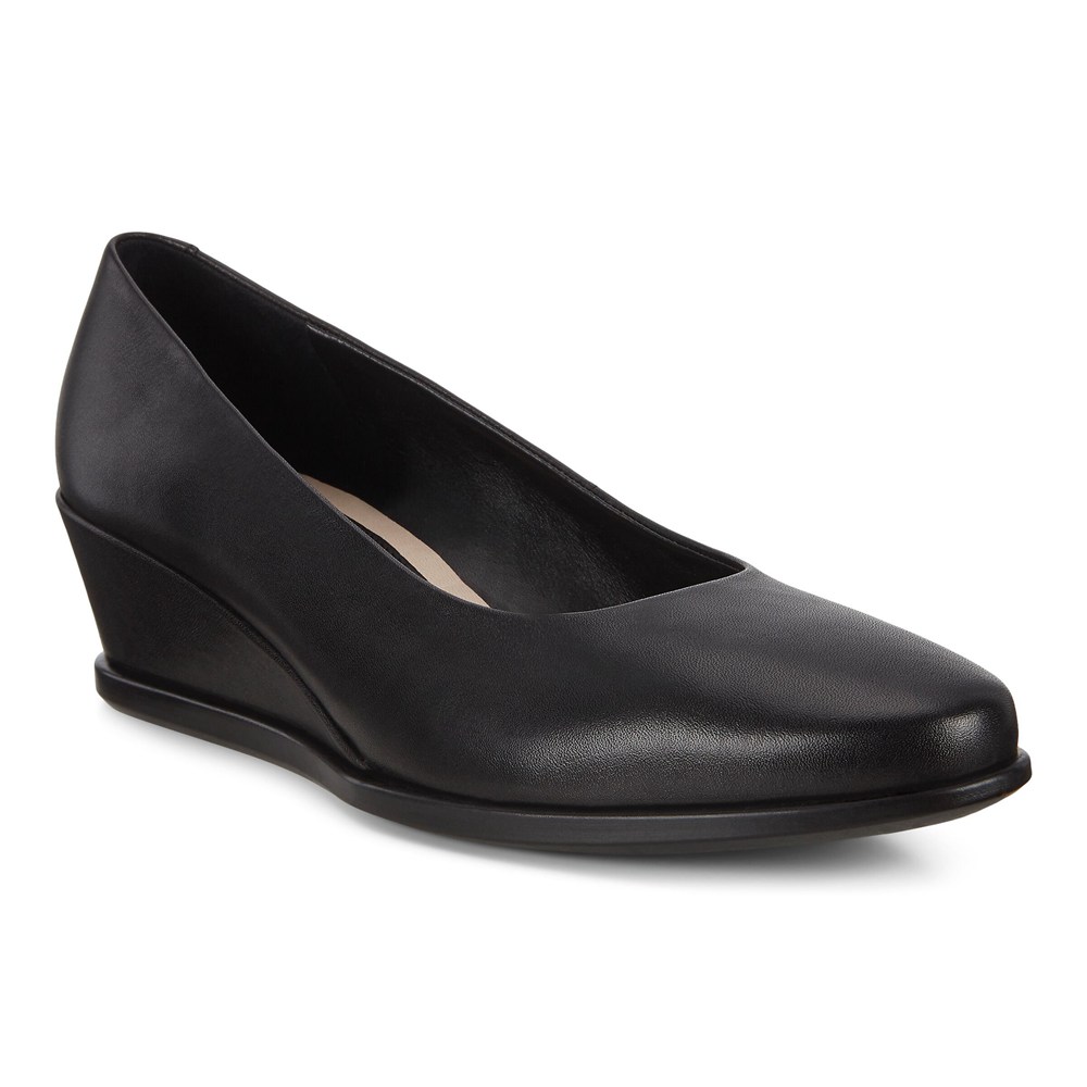 Loafers Mujer - ECCO Shape 45 Wedge - Negros - XHW326708